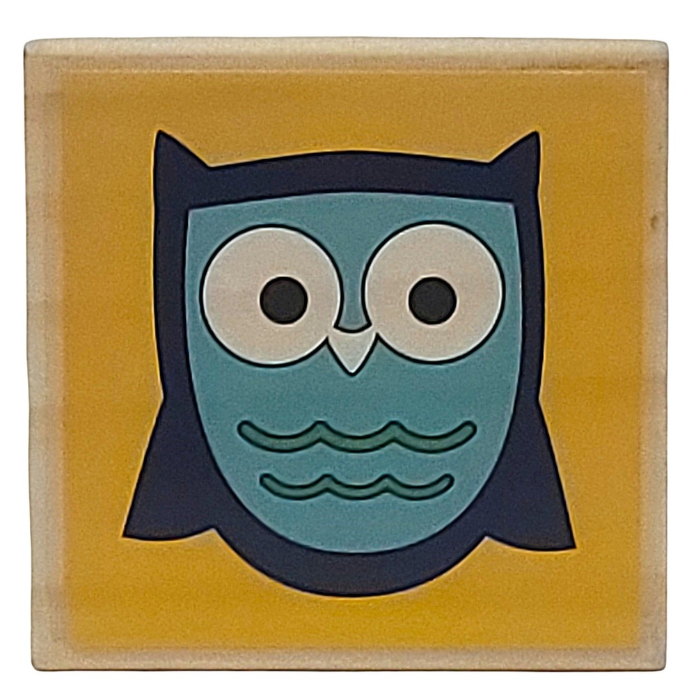 Hampton Art Owl Rubber Stamp VW0175 2.5" Wood‎ Mounted Crafting Bird Whimsical